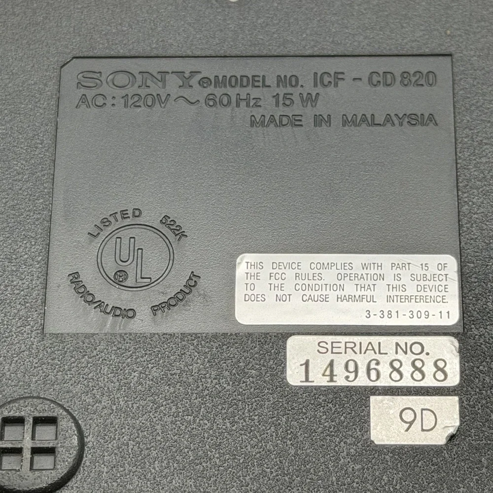 Sony vintage icf